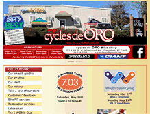 Tablet Screenshot of cyclesdeoro.com